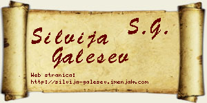 Silvija Galešev vizit kartica